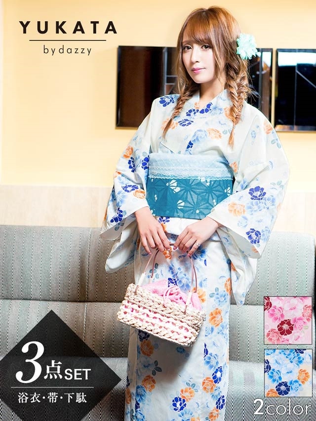 桜柄浴衣3点セット[2017年新作/YUKATA by dazzy]の通販はdazzystore