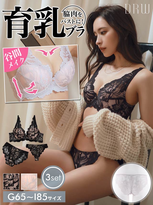 単品販売／受注生産 ブラジャー ショーツセット H70 3点セット×3set