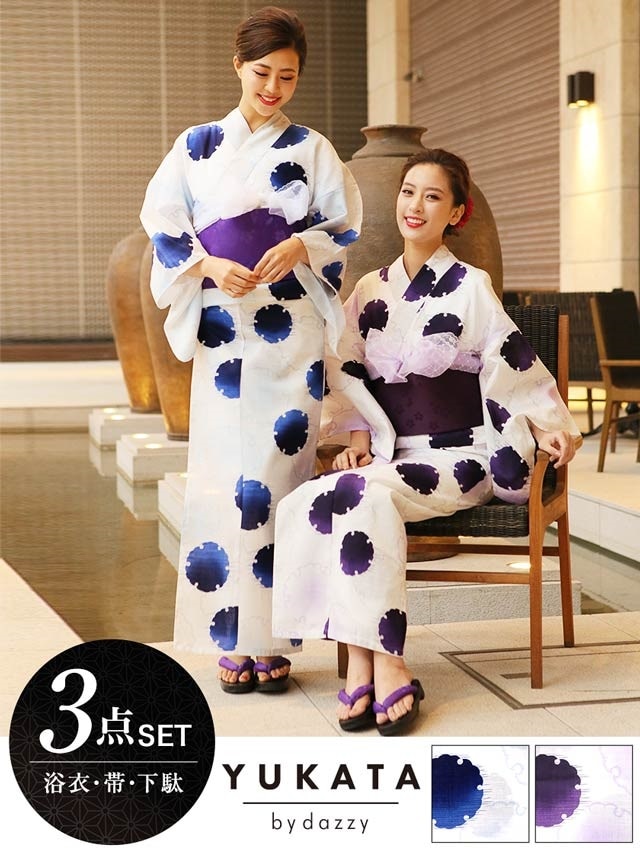 雪輪模様浴衣3点セット[YUKATA by dazzy]の通販はdazzystore(デイジー