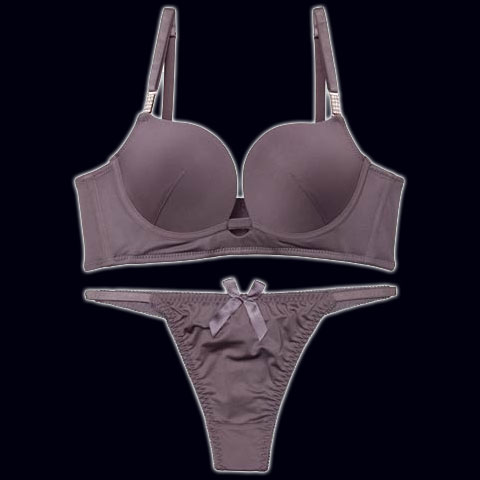 【Tバック】ワンカラージュエルチャーム育乳脇高ブラジャー&Tバックショーツ[推し][人気]