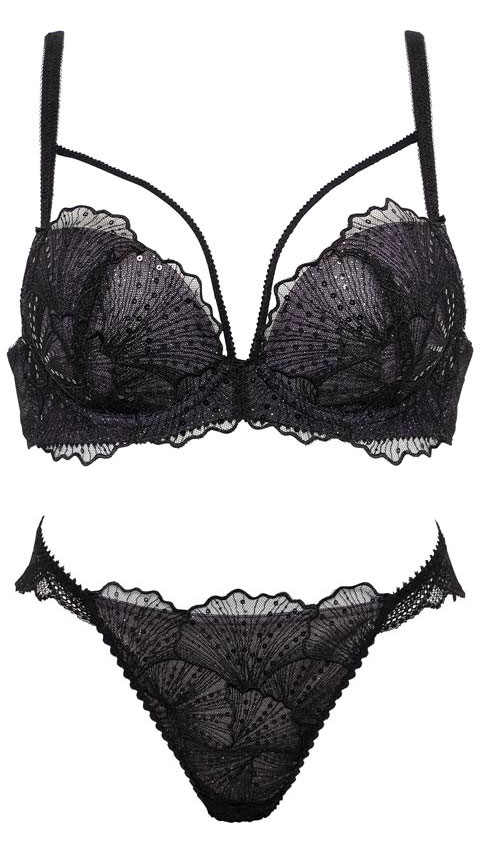 Luminous Shell Line Bra ルミナスシェルラインブラ / BLACK