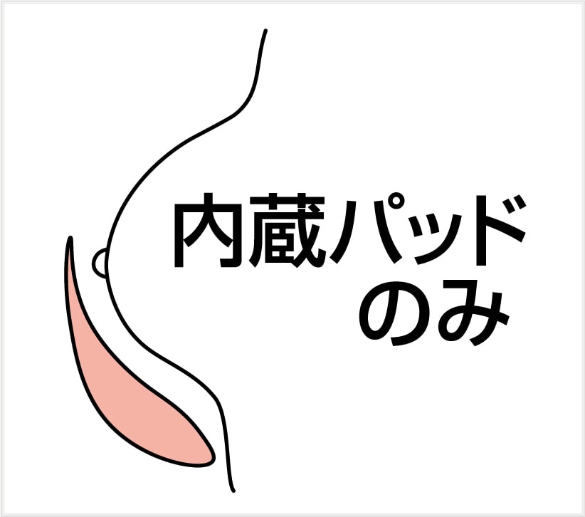 付属パッドなし/内臓パッドあり