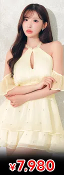 7/6新作!フラワーレース×スリット美脚魅せで色気漂う♪コスパ最強五分袖タイトミニ丈キャバドレス[SML/3サイズ展開]