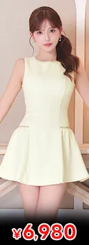 ラメツイード×キラキラビジュー♪胸元隠せる清楚デザインAラインミニ丈キャバドレス[XS~M/3サイズ展開]