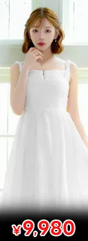 胸元リボン×アメスリ♪肩まわりすっきり!プリーツで魅せるAラインミニ丈キャバドレス[XS~M/3サイズ展開]