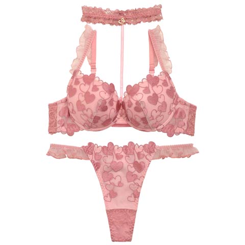 Sweetie Heart Frill Choker Bra&Shorts / Pink スウィーティーハート