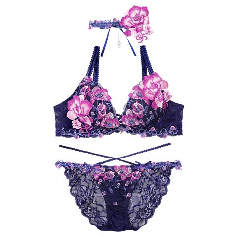 明日花キララプロデュース/WhipBunny】Radiant Iris Bloom Bra&Shorts