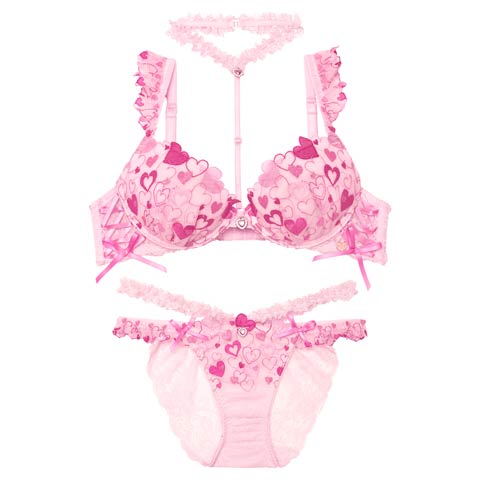 明日花キララプロデュース/WhipBunny】Sweetie Heart Frill Bra&Shorts