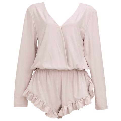3/24新作!Belle Drape Rompers　ベルドレープロンパース/GRAY