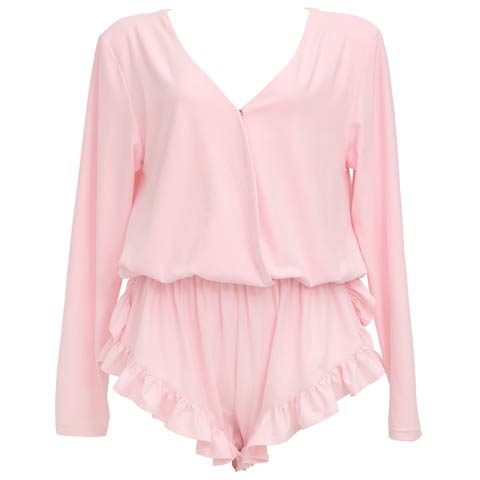 3/24新作!Belle Drape Rompers　ベルドレープロンパース/PINK