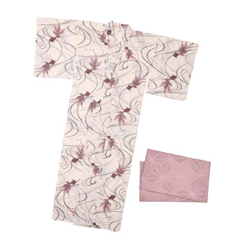 ナチュラルダスティー金魚柄浴衣　レディース 2点SET]ナチュラルダスティー金魚柄浴衣【YUKATA by dazzy 2026