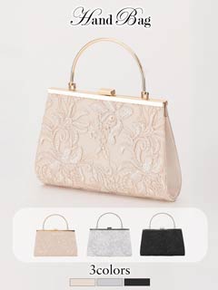 9/29再販![2way]刺繍レースパーティーバッグ