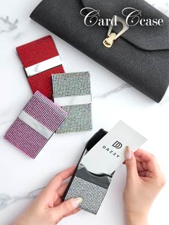 フロントシルバーグリッタービジューデザイン名刺繍れ