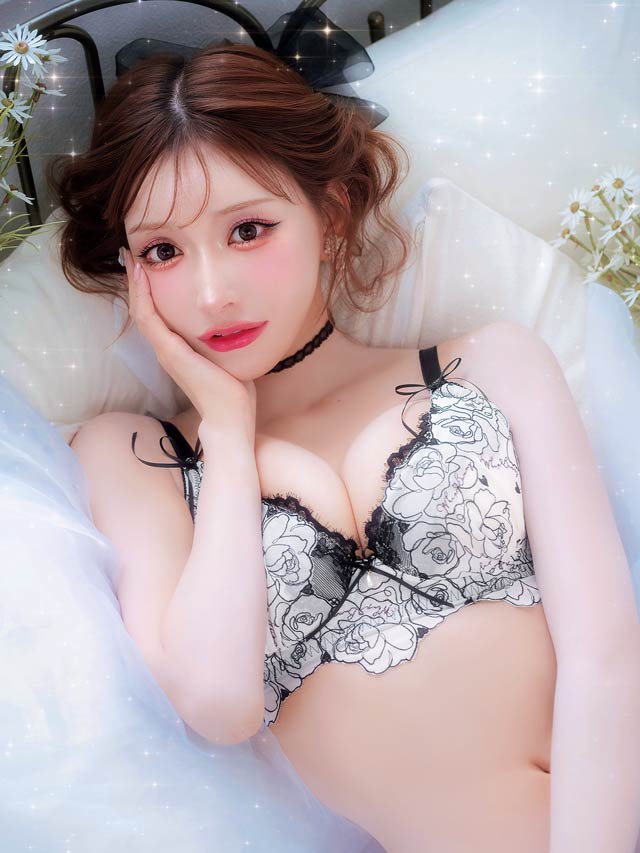 【Tバック】【明日花キララプロデュース/WhipBunny】Arabesque Chiffon Princess Bra&T-back/アラベスクシフォンプリンセスブラ＆Tバック