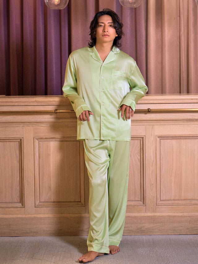 Mivera＆/みゆうプロデュース】Silk Grace Pajamas シルクグレース
