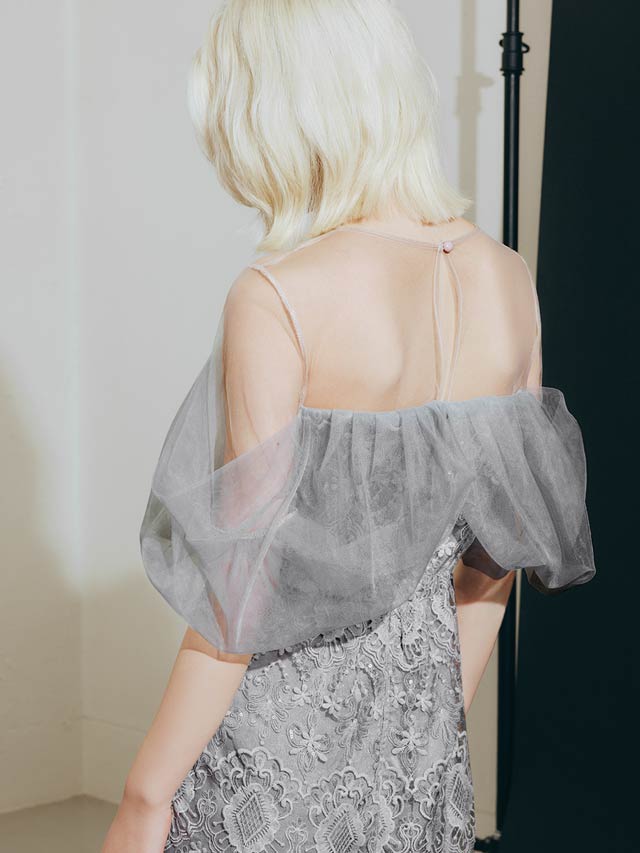 darial】offsholder lace dress / オフショルダーレースドレス[SM/2