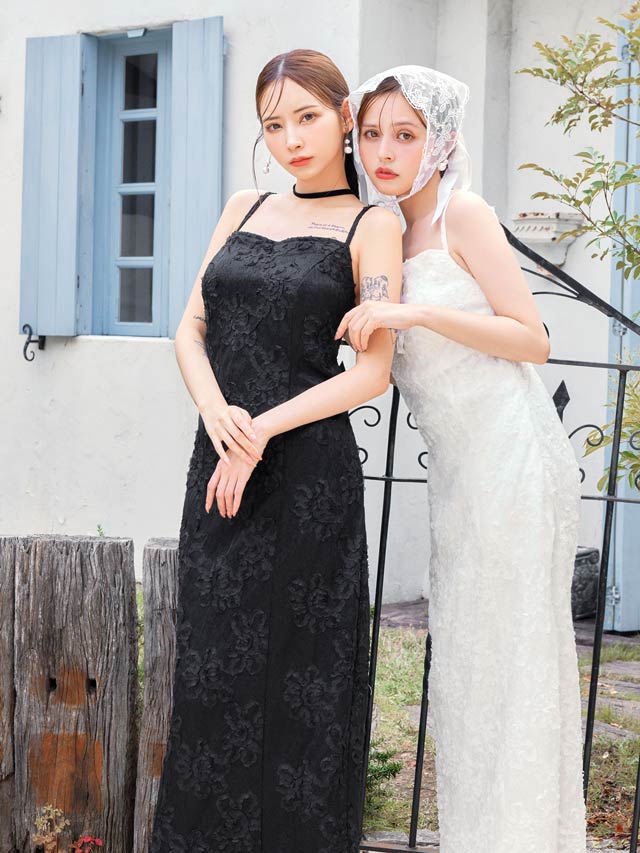 ワンピース浴衣]花柄総レース浴衣[4点SET]の通販はdazzystore(デイジー