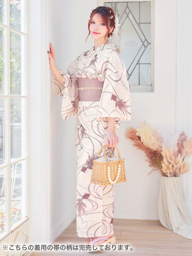 2点SET]ナチュラルダスティー金魚柄浴衣【YUKATA by dazzy 2026