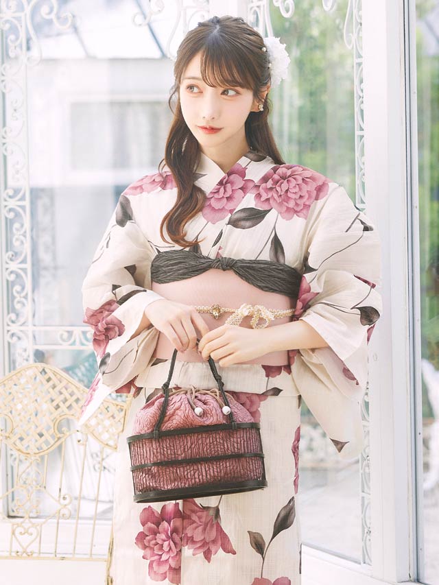 2点SET]レトロガーリーピオニー浴衣【YUKATA by dazzy 2025】の通販は