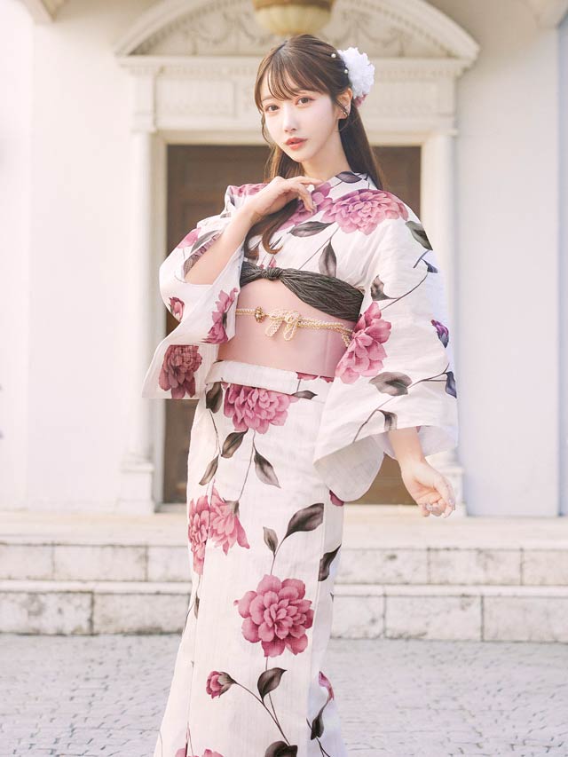 2点SET]レトロガーリーピオニー浴衣【YUKATA by dazzy 2025】の通販は
