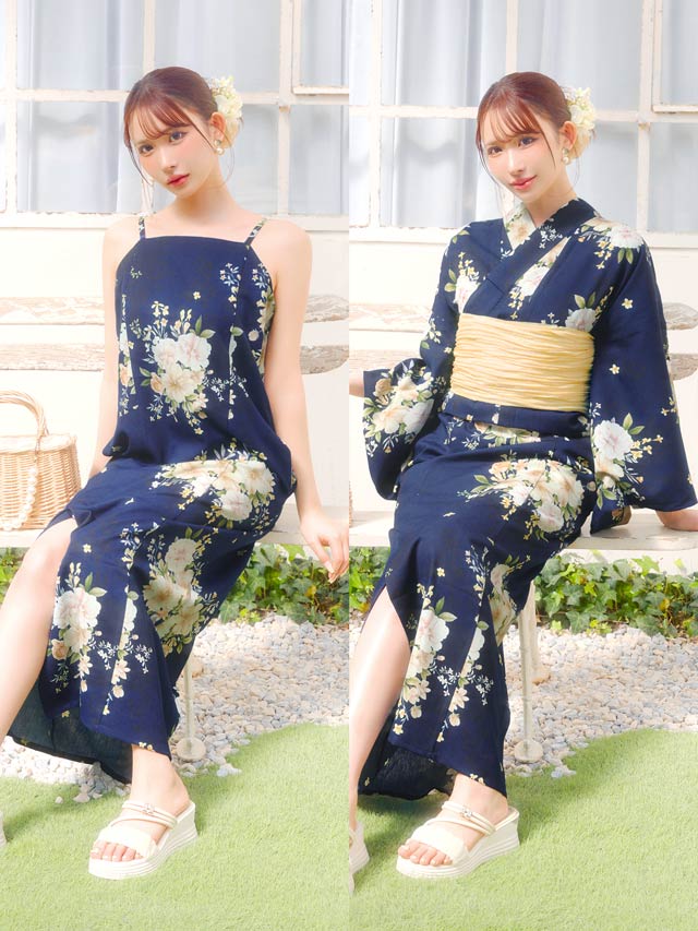 DAZZY 2way ワンピース浴衣 3点セット ワンピース浴衣][3点SET][2way
