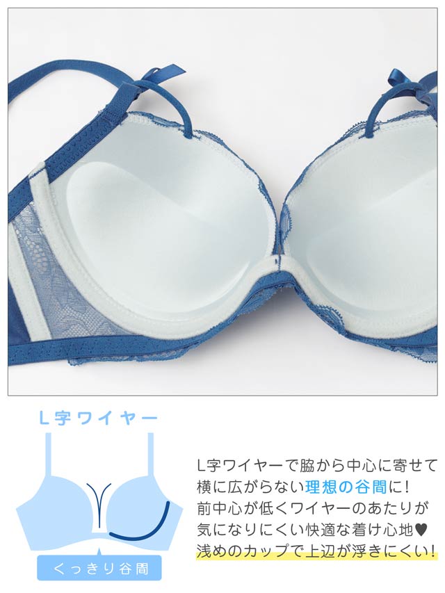 三上悠亜着用】【3点セット】【GHIサイズ】エトワールリボンレース育乳