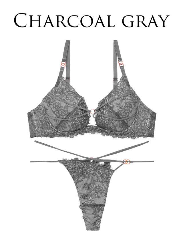 Tバック】【Reinest】シックレーシィコードリングブラジャー&バック