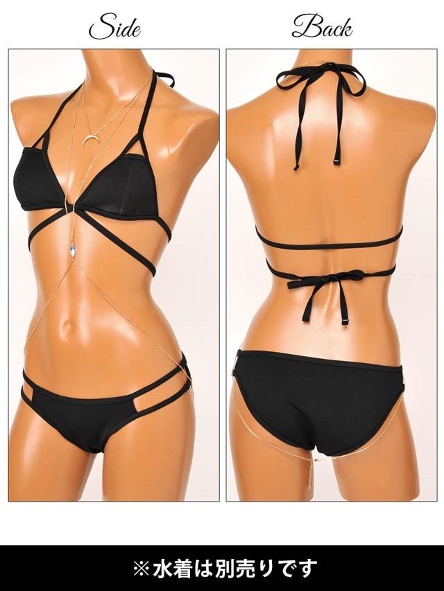 クリスタル付ボディチェーン【dazzy beach】の通販はdazzystore