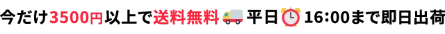 税込3500円以上で送料無料｜平日16:00まで即日出荷