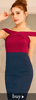 【盛りドレス】[SMLサイズ]バイカラークロスデザインオフショルタイトミニドレス[3サイズ展開]