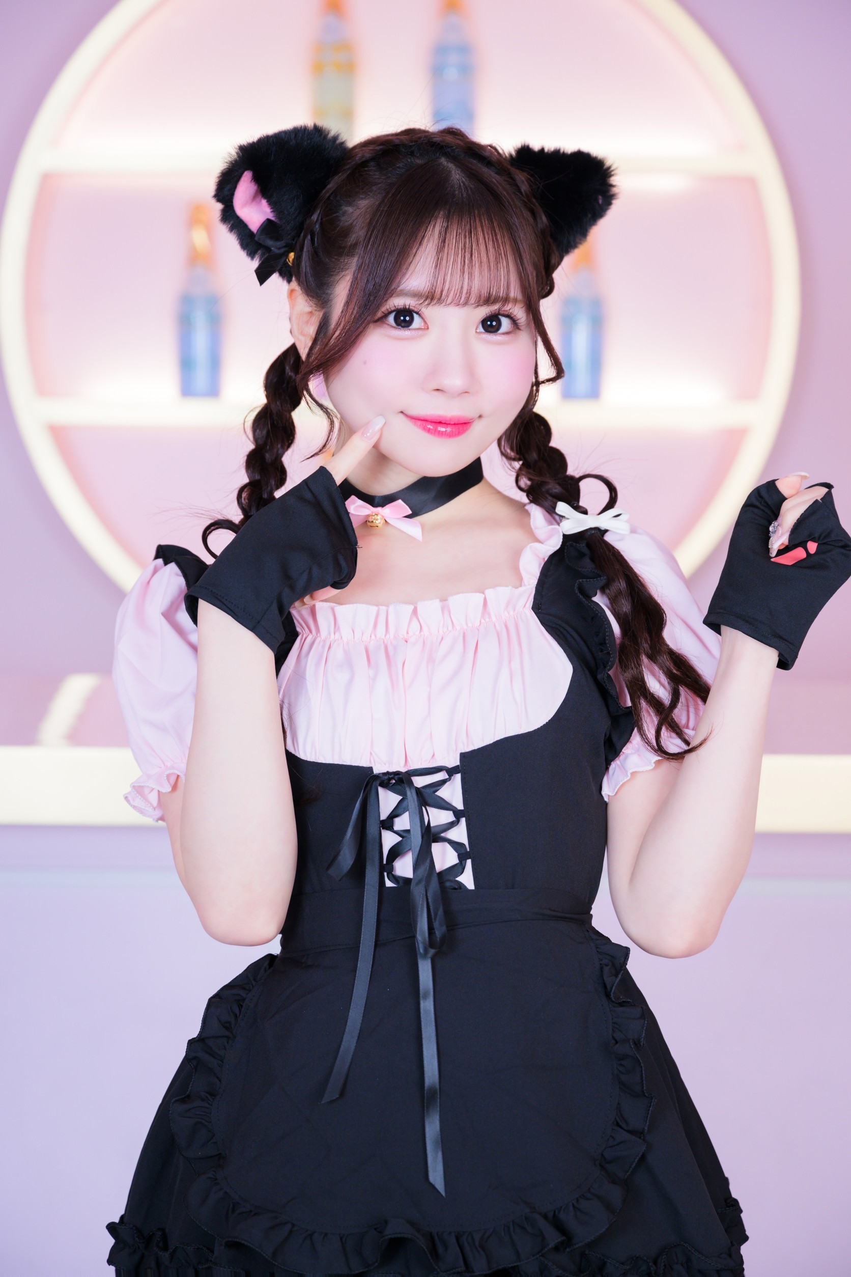 [6点SET]ネコ耳ポンチョ＆ミニスカートセット[2024サンタ/コスプレ]