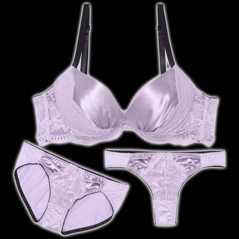 センシュアルネオンリングコード育乳脇高ブラジャー&バック透けフルバックショーツ